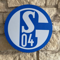 Schalke 04 LED-Leuchtschild Wanddeko