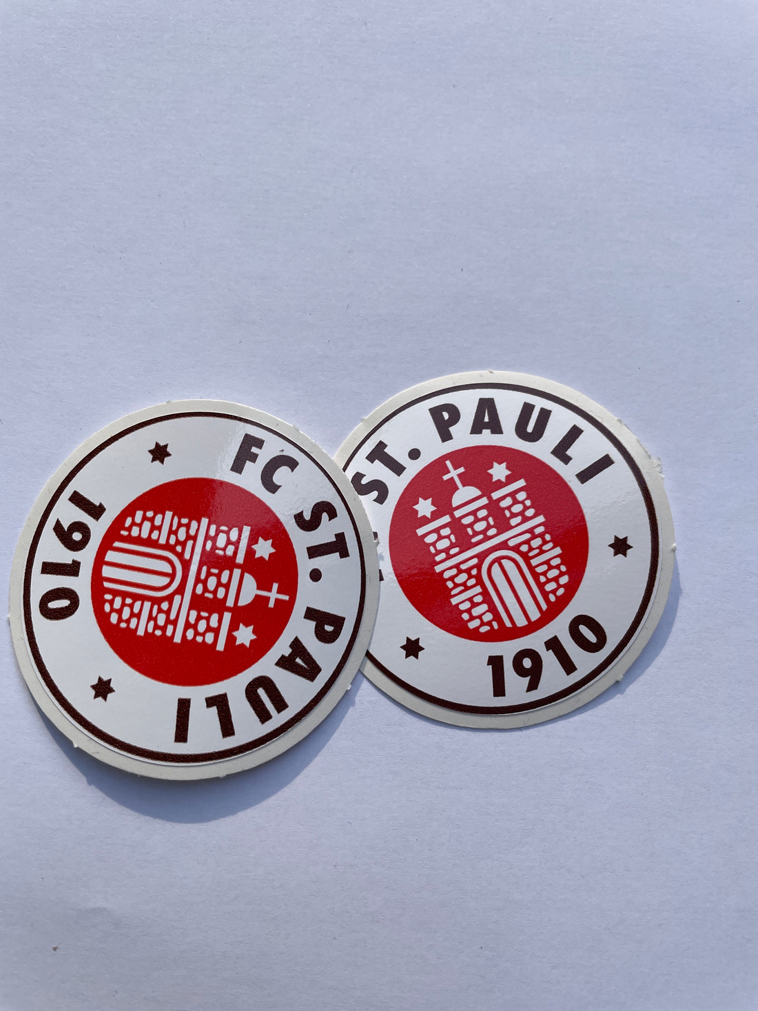 FC St. Pauli Sticker Set - Hochglanz Aufkleber 5er Pack