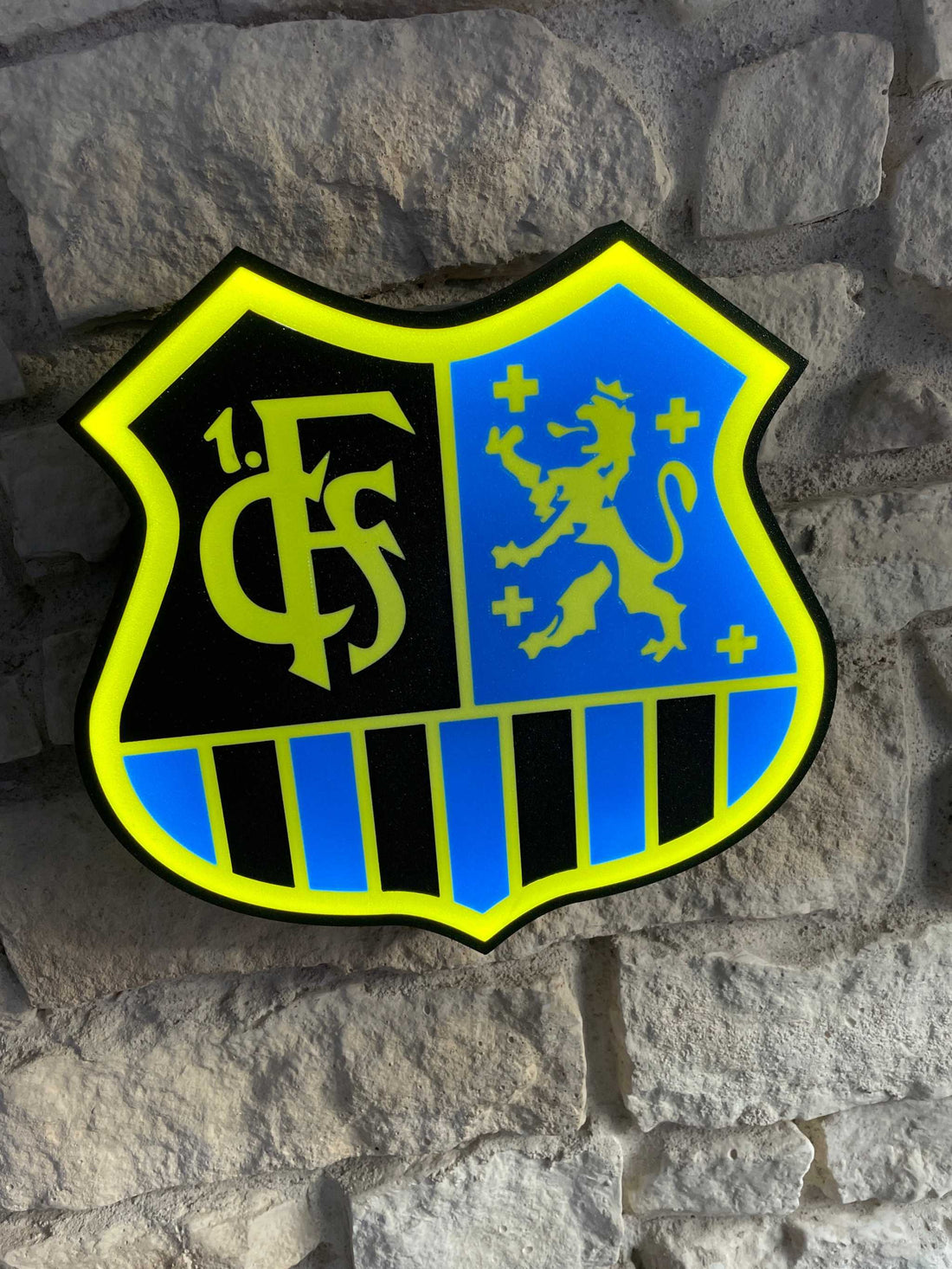 1 FC Saarbrucken LED-Leuchtschild