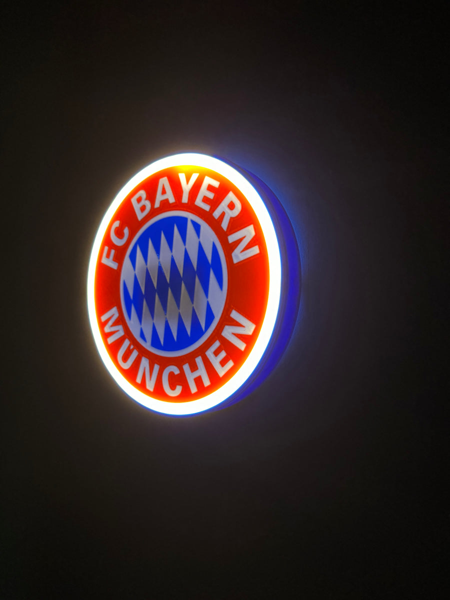 FCB Bayern München LED-Leuchtschild Wanddeko