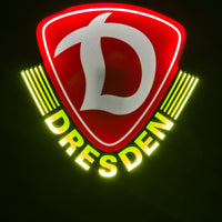 Dynamo Dresden Lampe LED-Leuchtschild Fandeko Geschenk