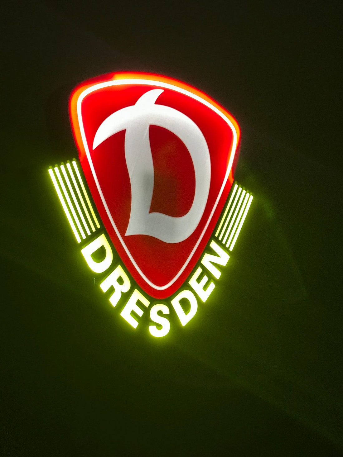 Dynamo Dresden Lampe LED-Leuchtschild Fandeko Geschenk