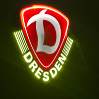 Dynamo Dresden Lampe LED-Leuchtschild Fandeko Geschenk