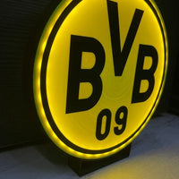 BVB 09 Borussia Dortmund LED-Leuchtschild Wanddeko