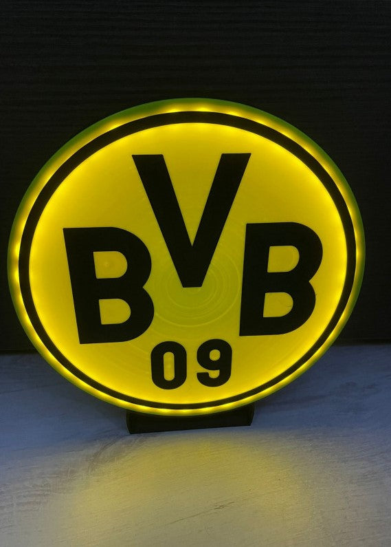 BVB 09 Borussia Dortmund LED-Leuchtschild Wanddeko