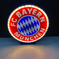 FCB Bayern München LED-Leuchtschild Wanddeko