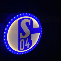 Schalke 04 LED-Leuchtschild Wanddeko