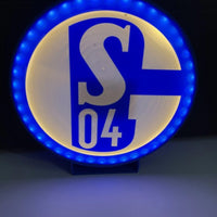 Schalke 04 LED-Leuchtschild Wanddeko