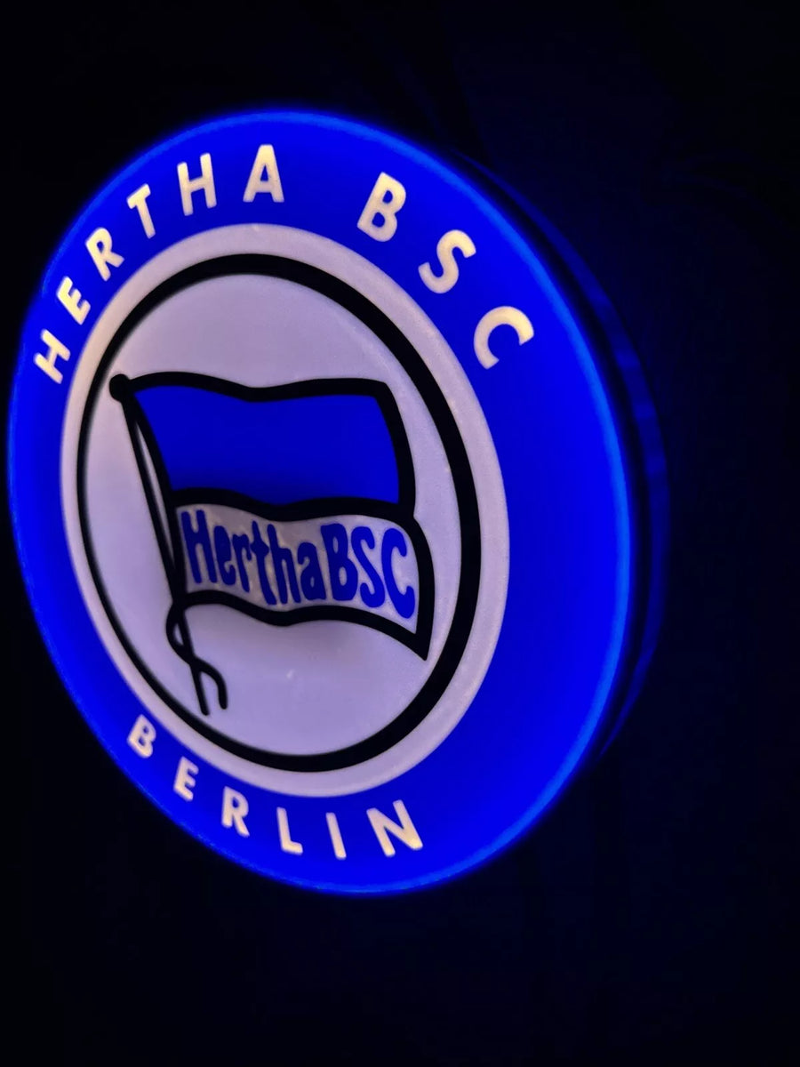 Hertha BSC Berlin LED-Leuchtschild Lampe Fandeko