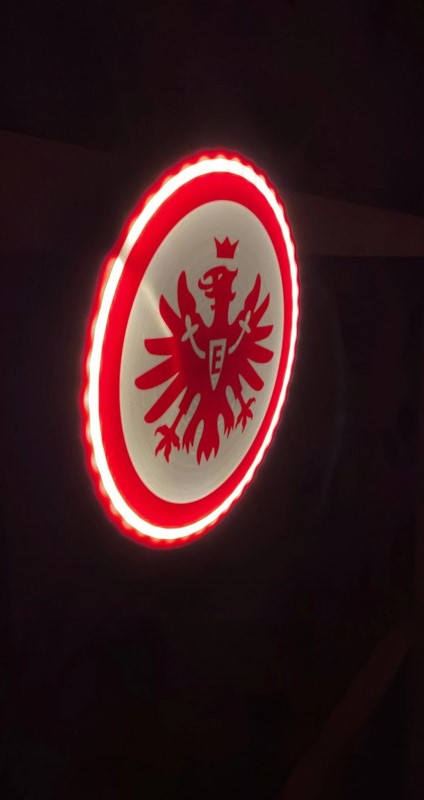 SGE Eintracht Frankfurt LED-Leuchtschild Wanddeko