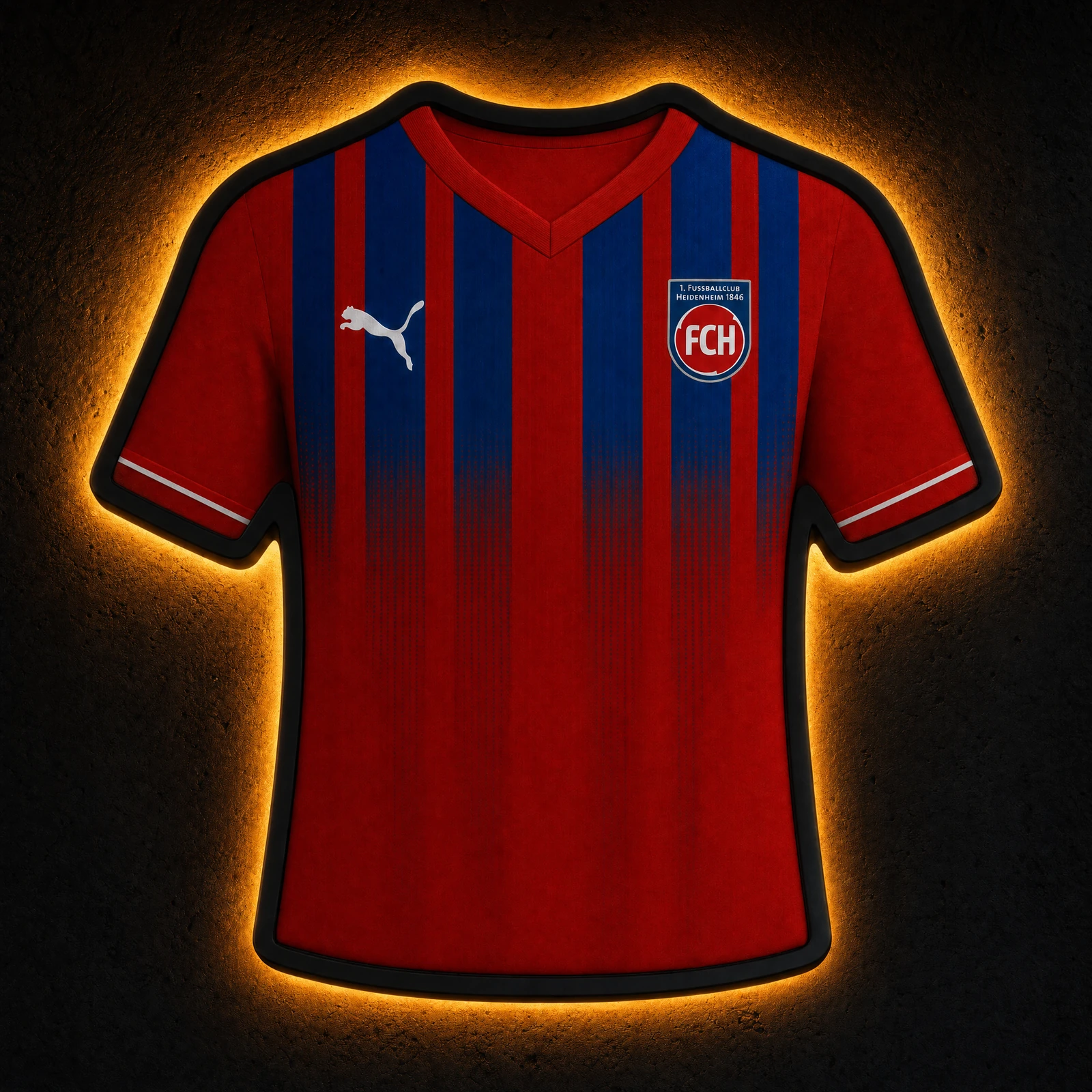 1. FC Heidenheim Heimtrikot 2026/27 LED-Trikot-Lampe — Glow im Dunkeln
