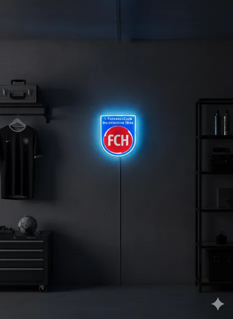 FCH LED Wanddeko als Fanraum Beleuchtung