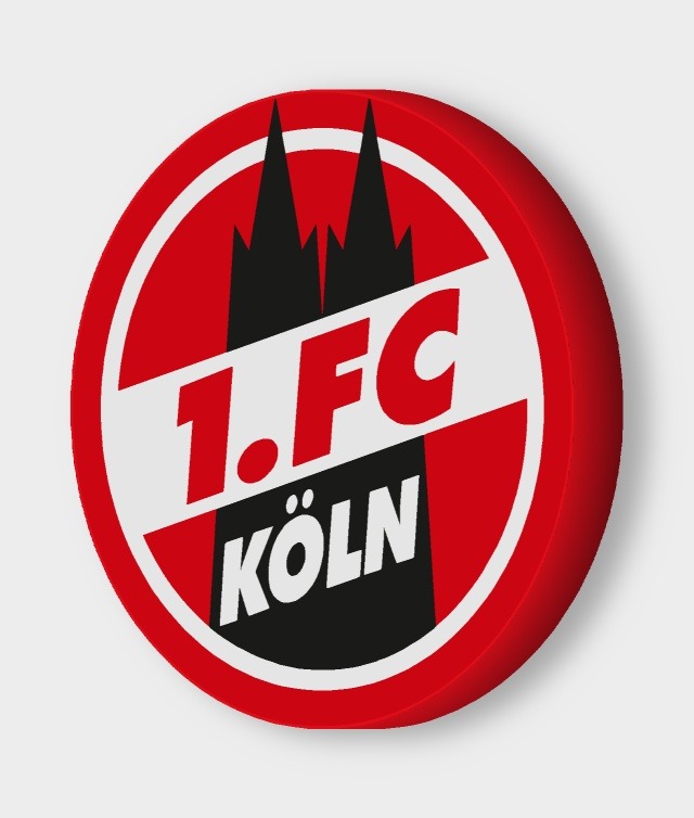 1. FC Köln LED-Leuchtschild ausgeschaltet