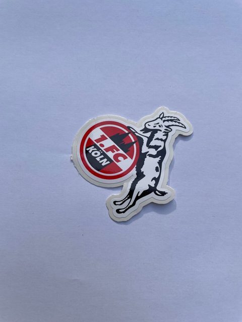 1. FC Köln Sticker Set 5er Pack Hochglanz Aufkleber mit FC Logo