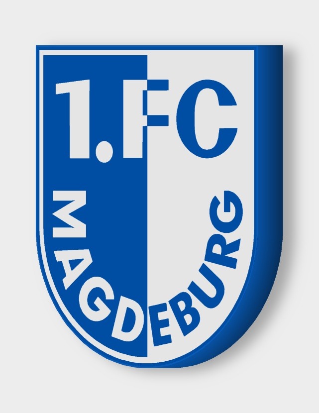 1. FC Magdeburg LED-Leuchtschild ausgeschaltet