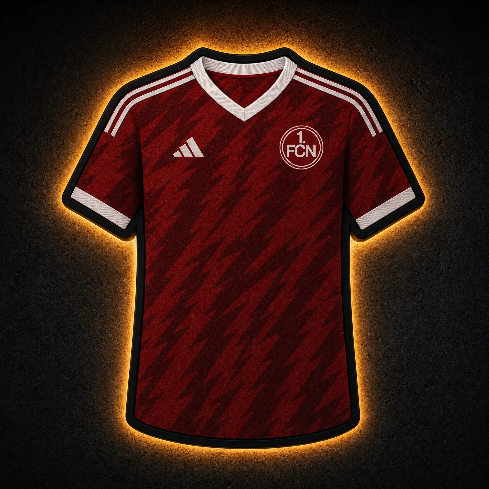 1. FC Nürnberg Heimtrikot 2026/27 LED-Trikot-Lampe — Glow im Dunkeln