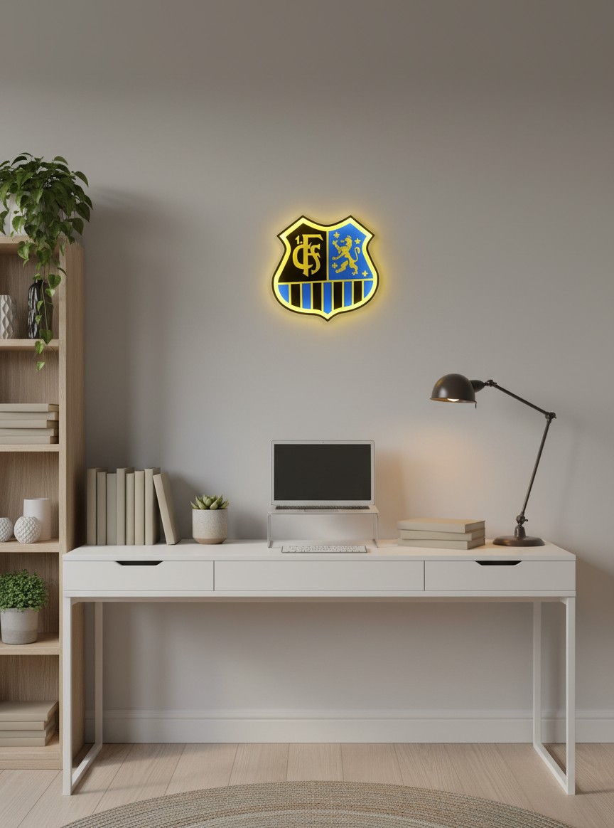 1 FC Saarbrucken LED-Leuchtschild - Mockup