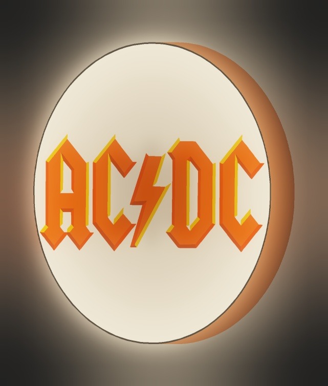 AC/DC LED-Leuchtschild leuchtend