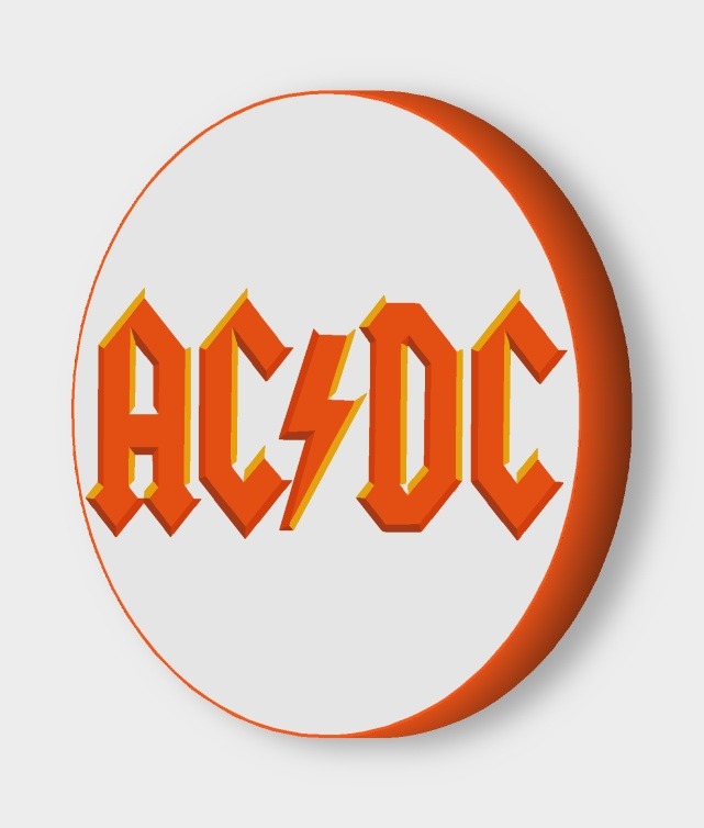 AC/DC LED-Leuchtschild ausgeschaltet
