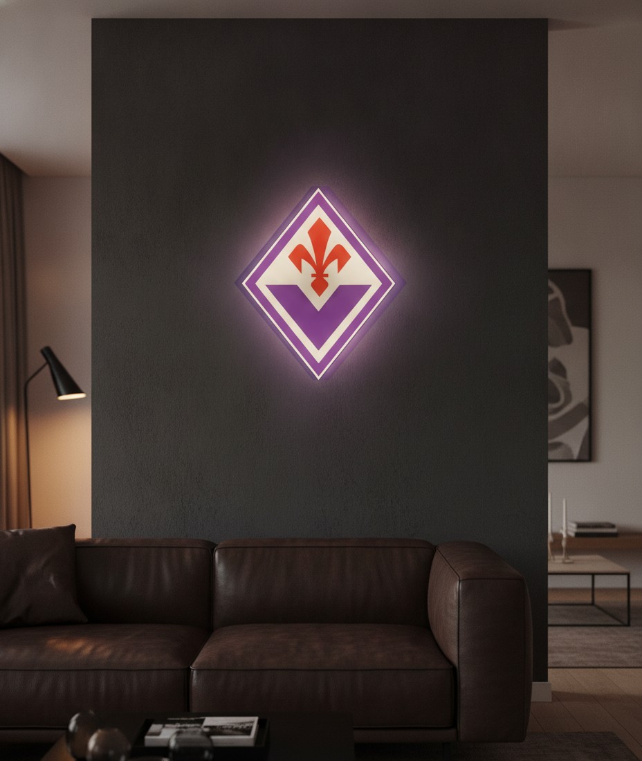 AC Florenz LED-Leuchtschild Wanddeko Fandeko Geschenk - Mockup