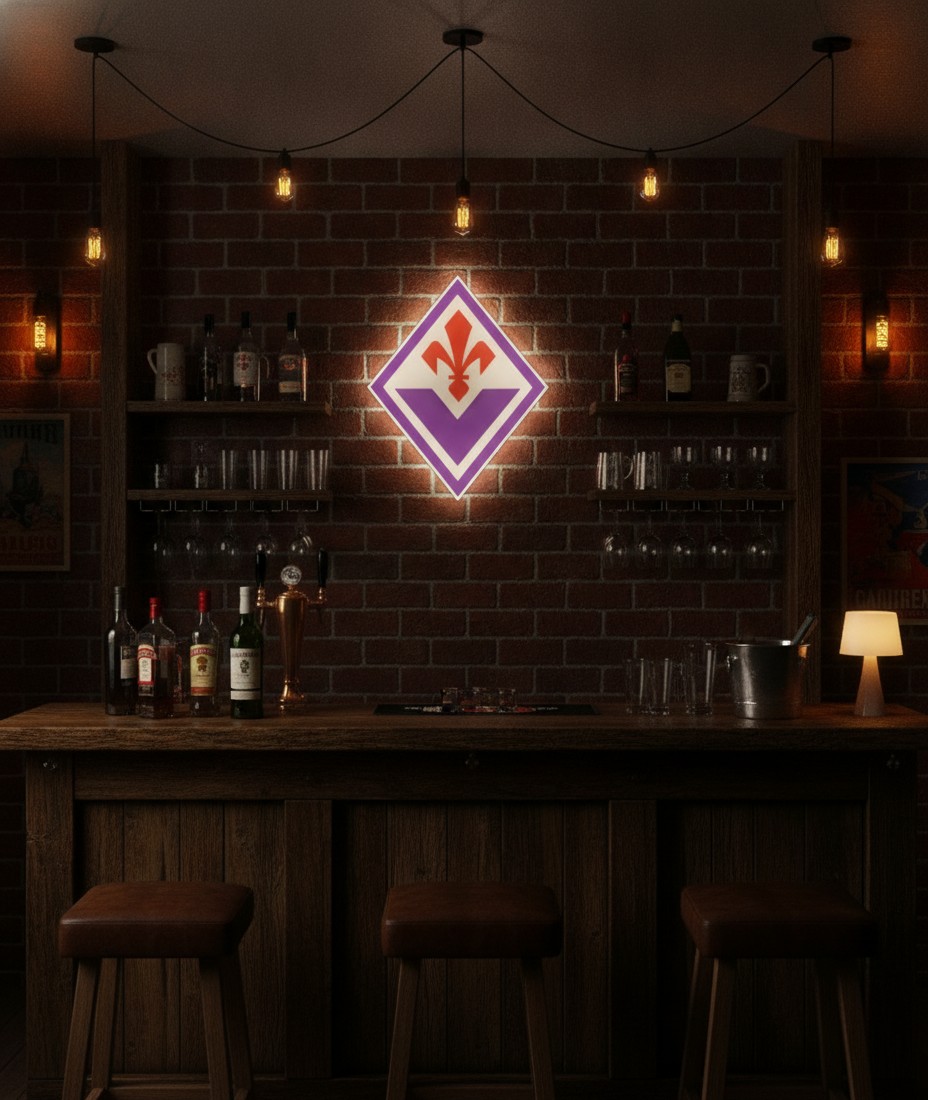 AC Florenz LED-Leuchtschild Wanddeko Fandeko Geschenk - Mockup