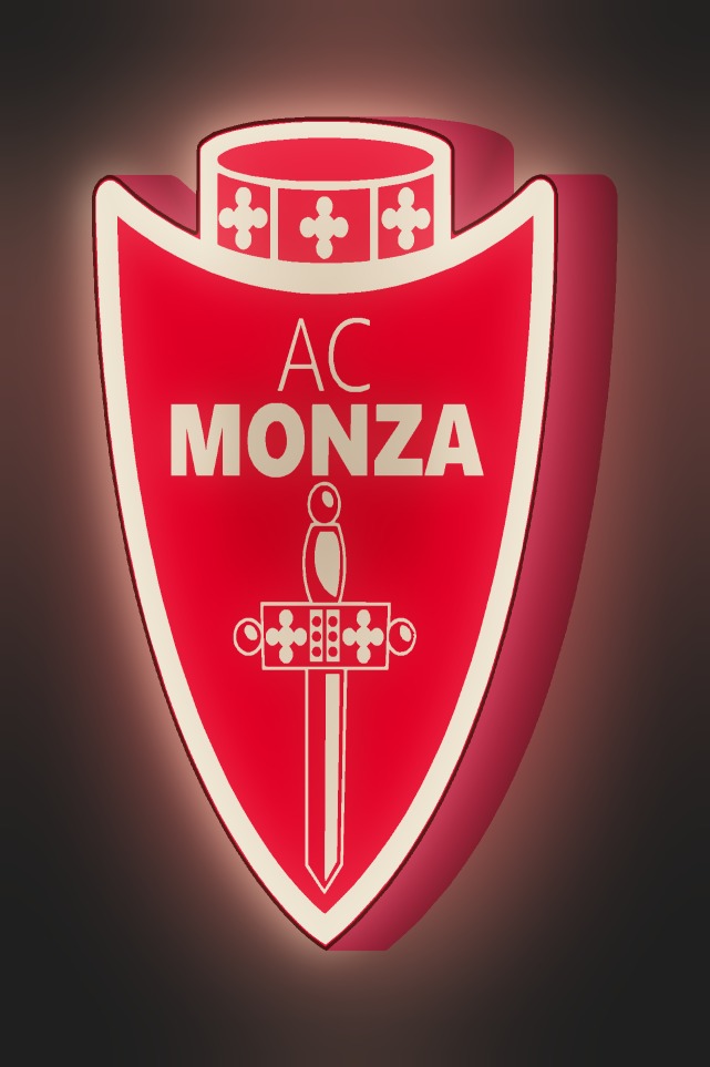 AC Monza LED-Leuchtschild leuchtend
