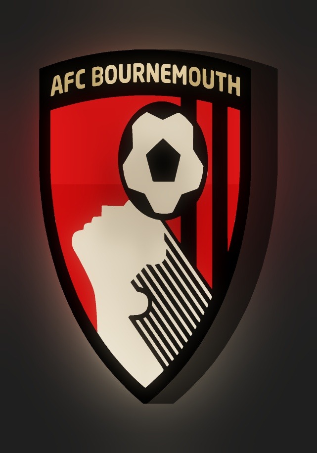 AFC Bournemouth LED-Leuchtschild leuchtend