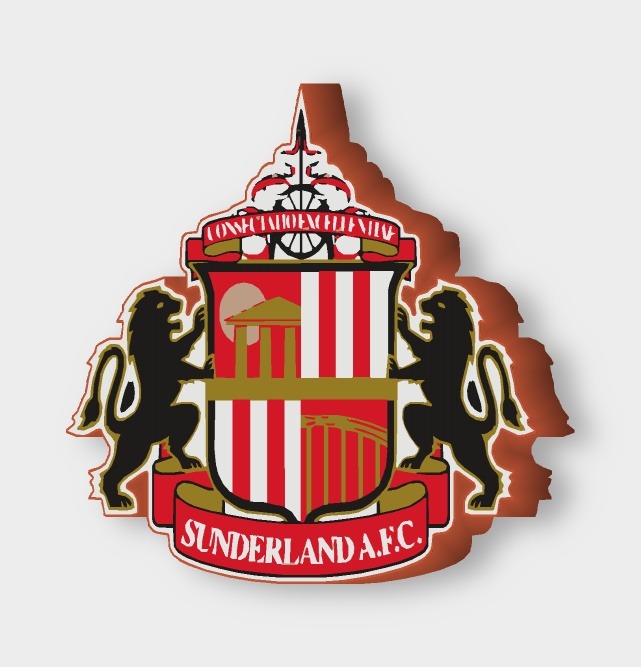 AFC Sunderland LED-Leuchtschild ausgeschaltet
