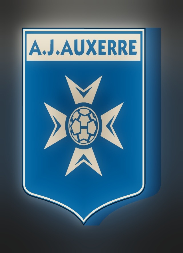AJ Auxerre LED-Leuchtschild leuchtend