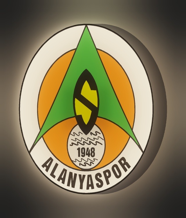 Alanyaspor LED-Leuchtschild leuchtend