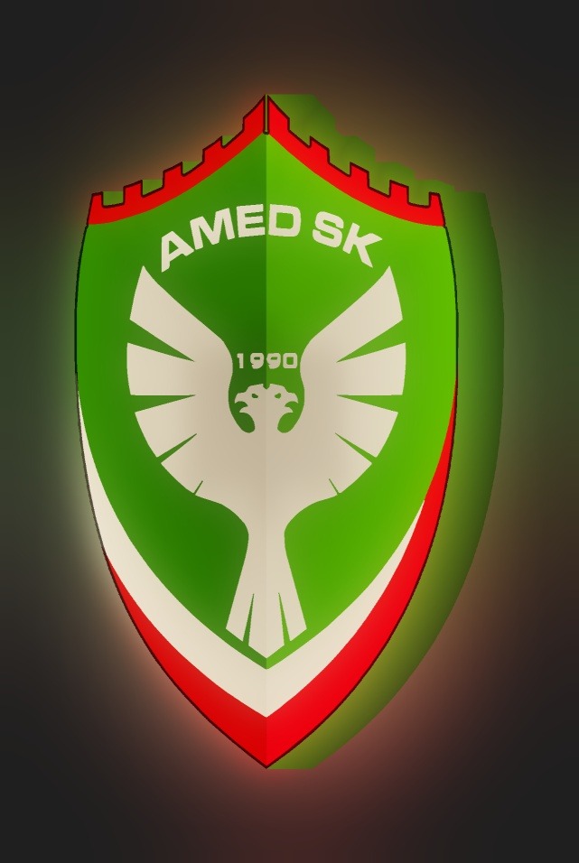 Amedspor LED-Leuchtschild leuchtend
