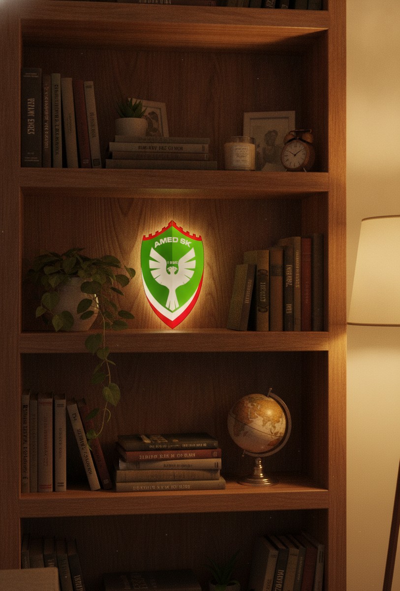 Amedspor LED-Leuchtschild Wanddeko Fandeko Geschenk - Mockup