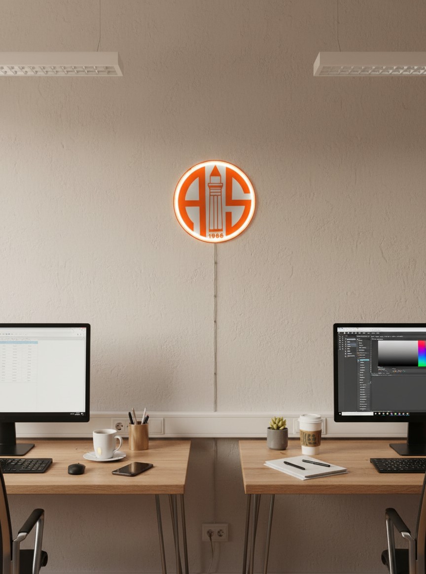 Antalyaspor LED-Leuchtschild Wanddeko - Mockup