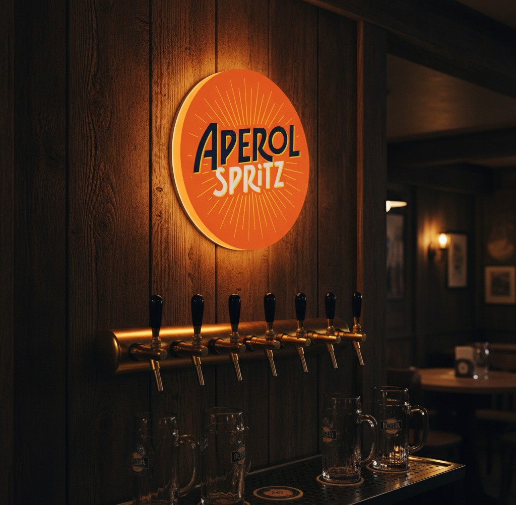 Aperol Spritz LED-Leuchtschild