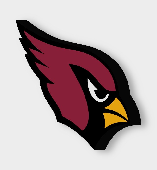Arizona Cardinals LED-Leuchtschild ausgeschaltet