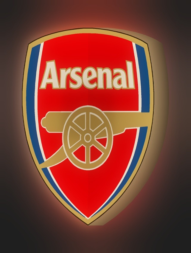 Arsenal FC LED-Leuchtschild leuchtend