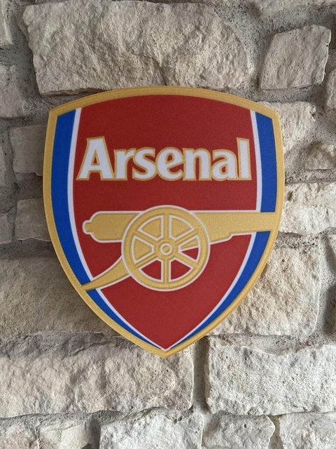 Arsenal FC LED-Lampe als Nachtlicht im Schlafzimmer Ambiente