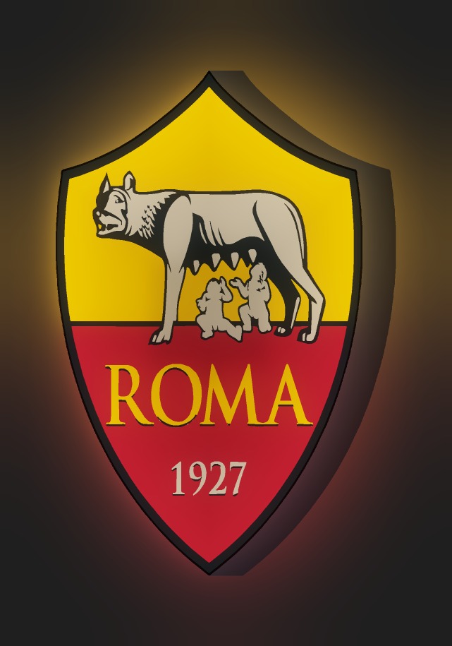 AS Rom LED-Leuchtschild leuchtend