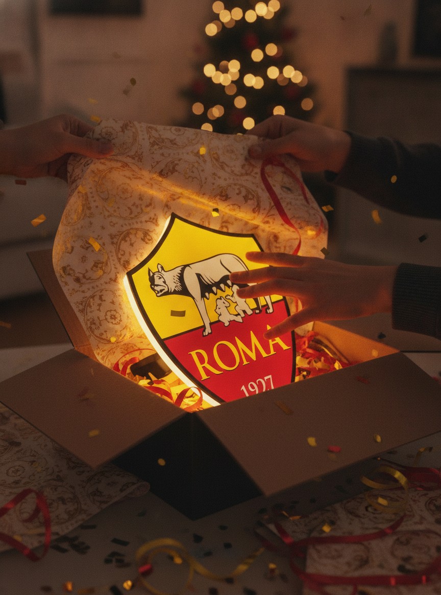 AS Rom LED-Leuchtschild Wanddeko Fandeko Geschenk - Mockup