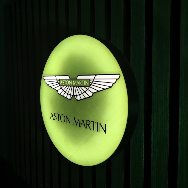 Aston Martin LED-Leuchtschild Wanddeko Autodeko Geschenk