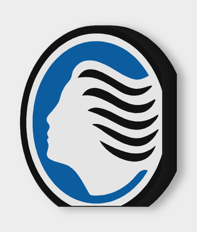 Atalanta Bergamo LED-Leuchtschild ausgeschaltet