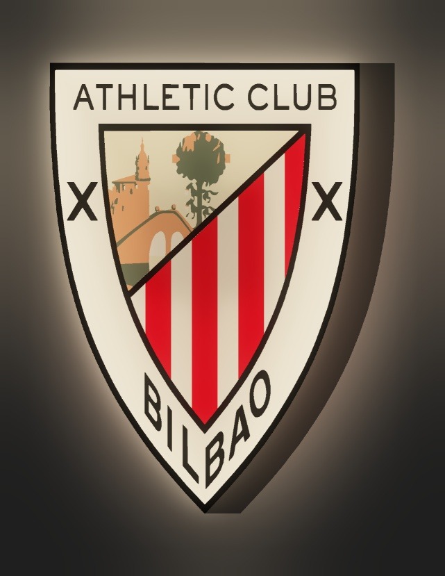 Athletic Club Bilbao LED-Leuchtschild leuchtend