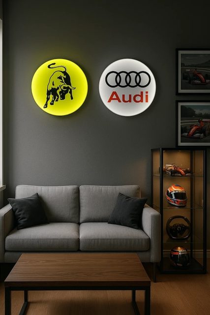 Audi LED-Leuchtschild Wanddeko Autodeko Geschenk