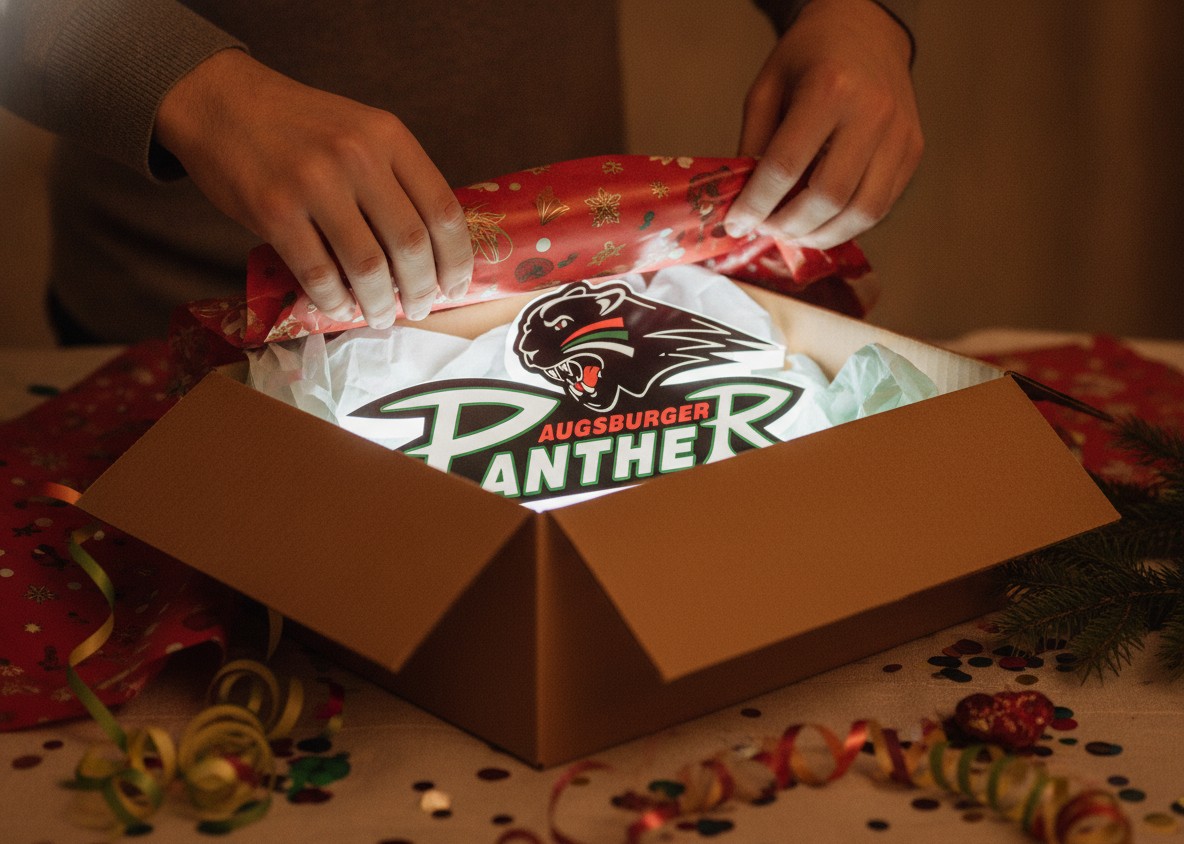 Augsburger Panther LED-Leuchtschild Wanddeko Fandeko Geschenk - Mockup