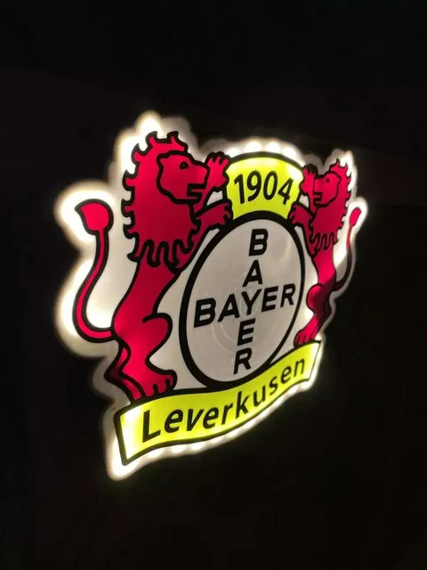 Bayer 04 Leverkusen LED-Leuchtschild Detailansicht