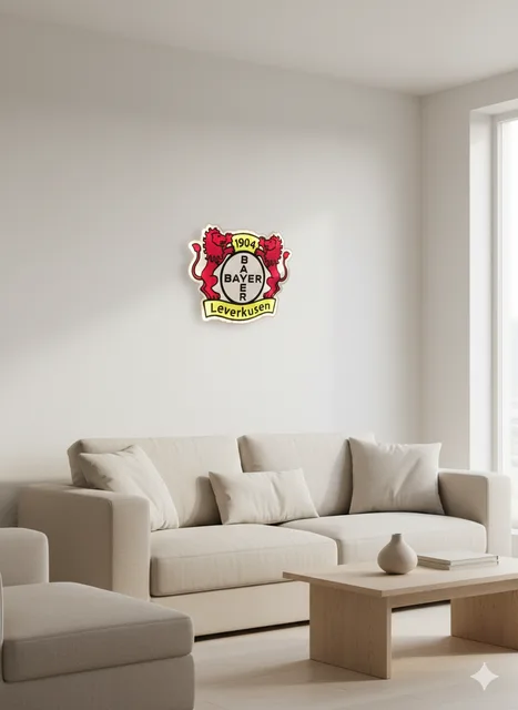 Bundesliga Fanartikel Bayer 04 Leuchtschild
