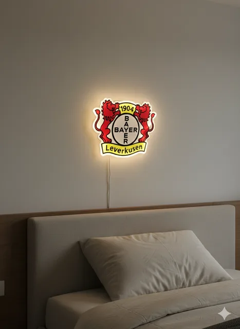 Bayer 04 Leverkusen LED-Deko für Fanzimmer
