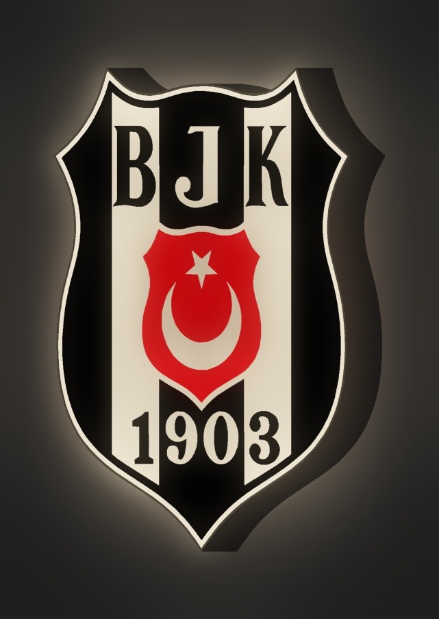 Beşiktaş JK LED-Leuchtschild leuchtend