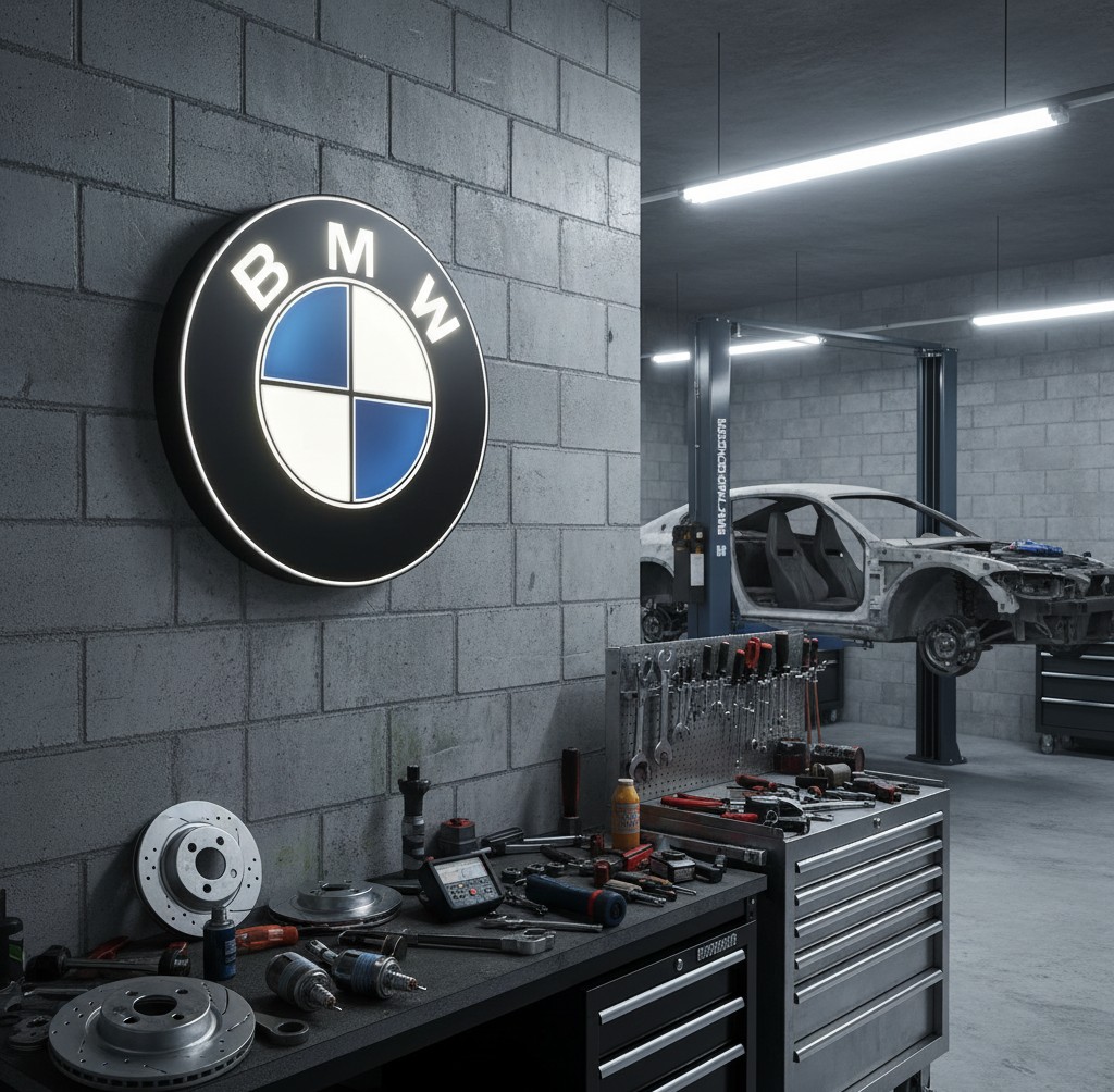 BMW LED-Leuchte - Mockup