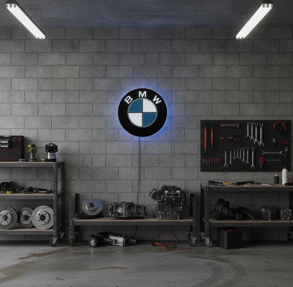 BMW LED-Leuchte - Mockup